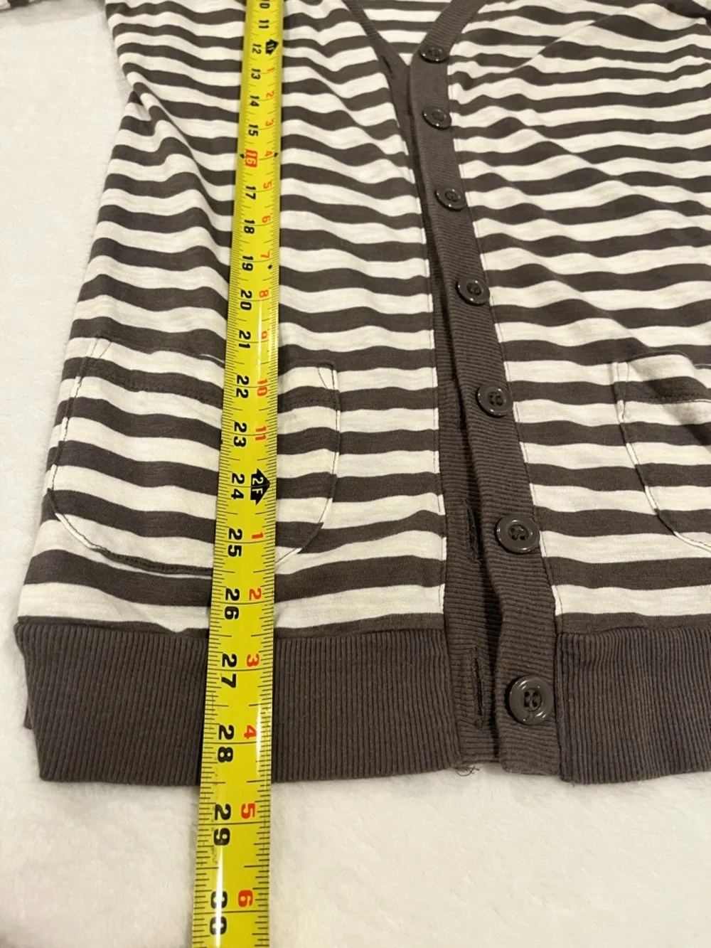 Forever 21 Striped Button-Down Cardigan-small - Picture 7 of 9